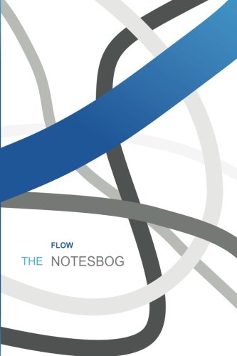 notesbog - 6"x9", flow edition, blue, white, cornell kariert (ca. DIN A5/142p): Softcover Notizbuch, (ca. DIN A5), flow edition book