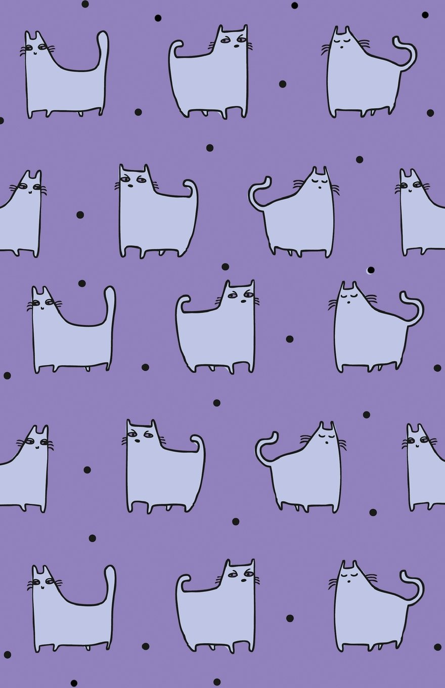 Journal Notebook For Cat Lovers - Funny Cat Pattern In Purple: Blank Journal To Write In, Unlined For Journaling, Writing, Planning and Doodling, For ... Carry Size (Blank Journal Notebook, Band 23) Self-help