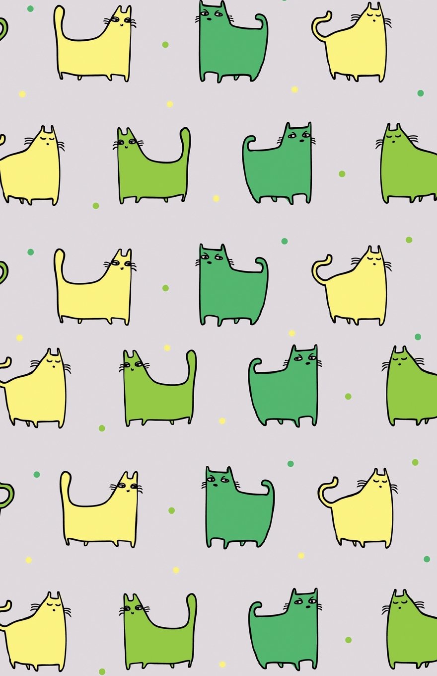 Journal Notebook For Cat Lovers - Funny Cat Pattern Greenies: Blank Journal To Write In, Unlined For Journaling, Writing, Planning and Doodling, For ... Carry Size (Blank Journal Notebook, Band 25) Self-help