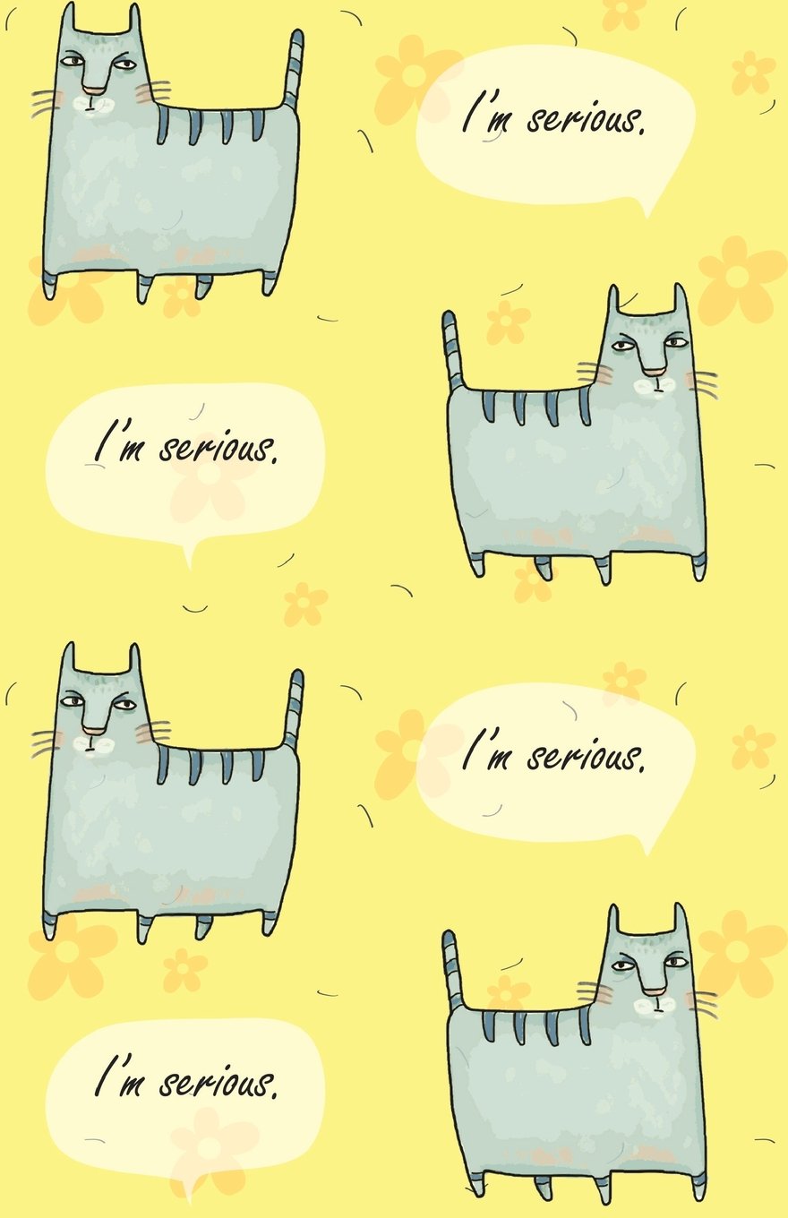Journal Notebook For Cat Lovers - I'm Serious: Blank Journal To Write In, Unlined For Journaling, Writing, Planning and Doodling, For Women, Men, ... Carry Size (Blank Journal Notebook, Band 29) Self-help