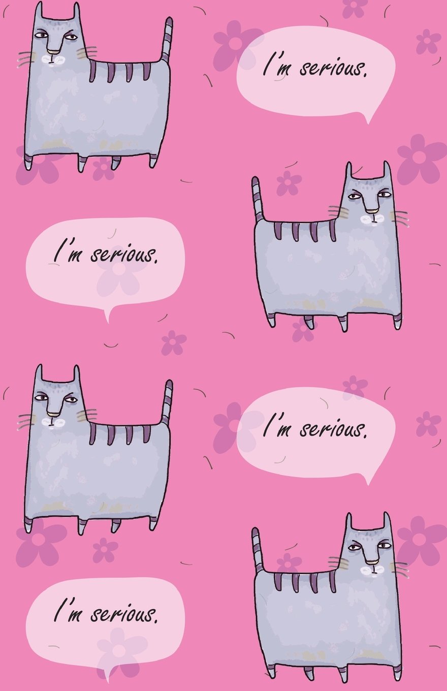 Journal Notebook For Cat Lovers - I'm Serious: Blank Journal To Write In, Unlined For Journaling, Writing, Planning and Doodling, For Women, Men, ... Carry Size (Blank Journal Notebook, Band 32) Self-help