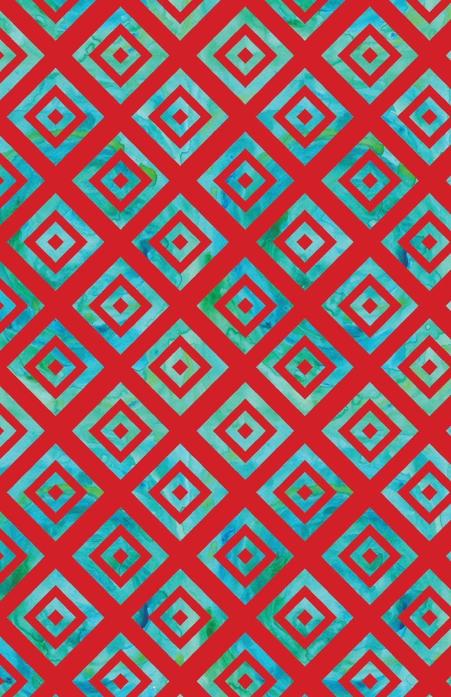 Bullet Journal Geometric Squares - Red: Graph Design - 162 Numbered Pages With 150 Graph Style Grid Pages, 6 Index Pages and 2 Key Pages in Easy To Carry 5.5 X 8.5 Size (Bullet Graph Journal, Band 8) Self-help