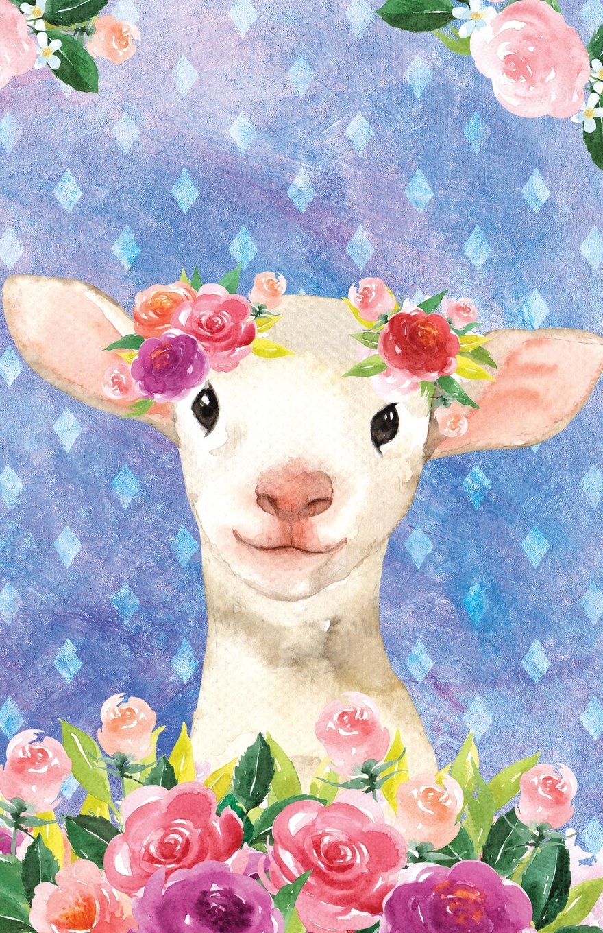 Bullet Journal For Animal Lovers Lamb In Flowers: 162 Numbered Pages With 150 Dot Grid Pages, 6 Index Pages and 2 Key Pages in Easy To Carry 5.5” X 8.5” Size. (Dot Bullet Journal, Band 69) Self-help
