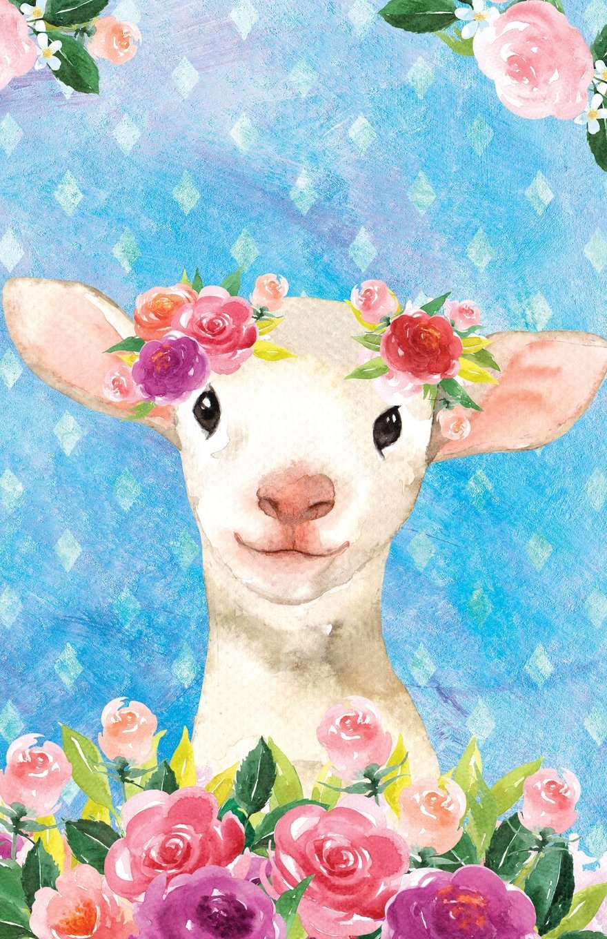 Bullet Journal For Animal Lovers Lamb In Flowers: Graph Design - 162 Numbered Pages With 150 Graph Style Grid Pages, 6 Index Pages and 2 Key Pages in ... X 8.5 Size (Bullet Graph Journal, Band 72) Self-help