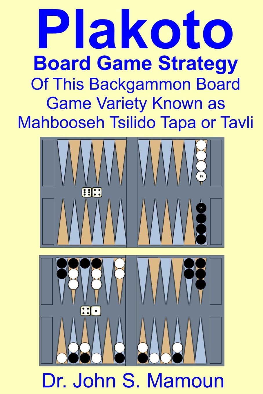 Plakoto Board Game Strategy Of This Backgammon Board Game Variety Known as Mahbooseh Tsilido Tapa or Tavli Leisure & Fun
