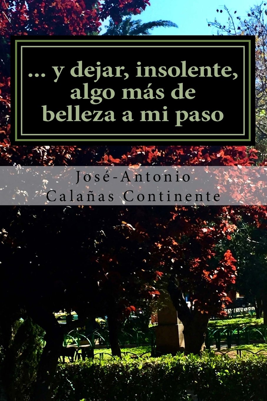 ... y dejar, insolente, algo más de belleza a mi paso Poetry