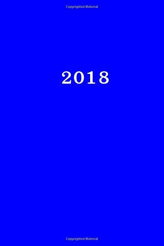 2018: Calendrier/Agenda: 1 semaine sur 2 pages, Format 6" x 9" (15.24 x 22.86 cm), Couverture bleu Business, Finance & Career