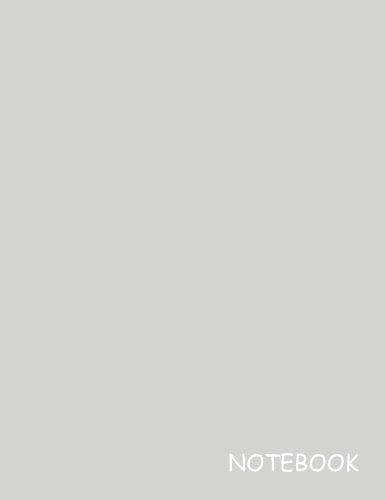 Notebook: Gray 01, Blank Unlined / Non-ruled Notebook - (Letter size 8.5 x 11 Inches) 100 Pages - 006 Books