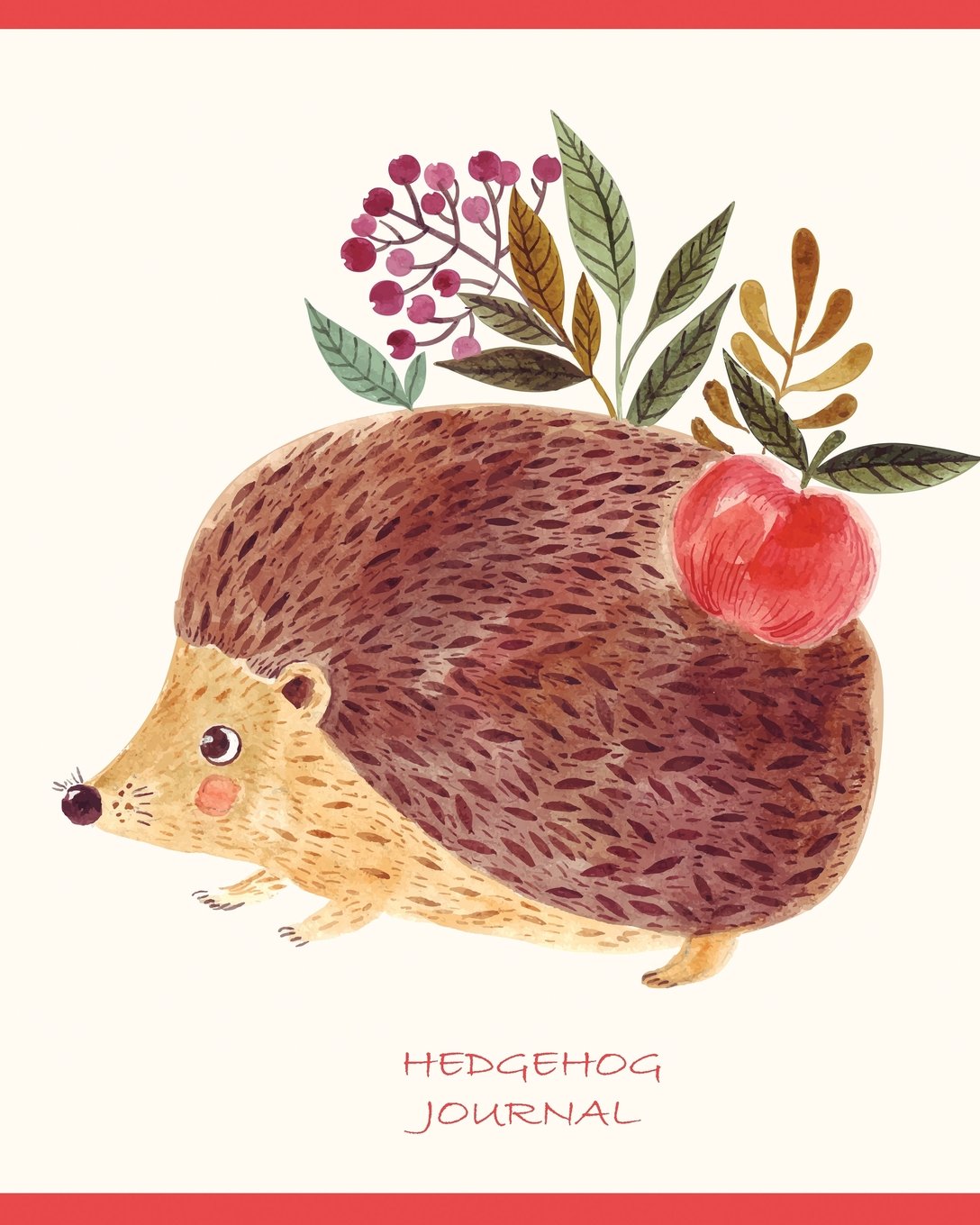 Hedgehog Journal: Lined Hedgehog Journal Notebook, 8 x 10, 125 pages (Cute Journals) Self-help