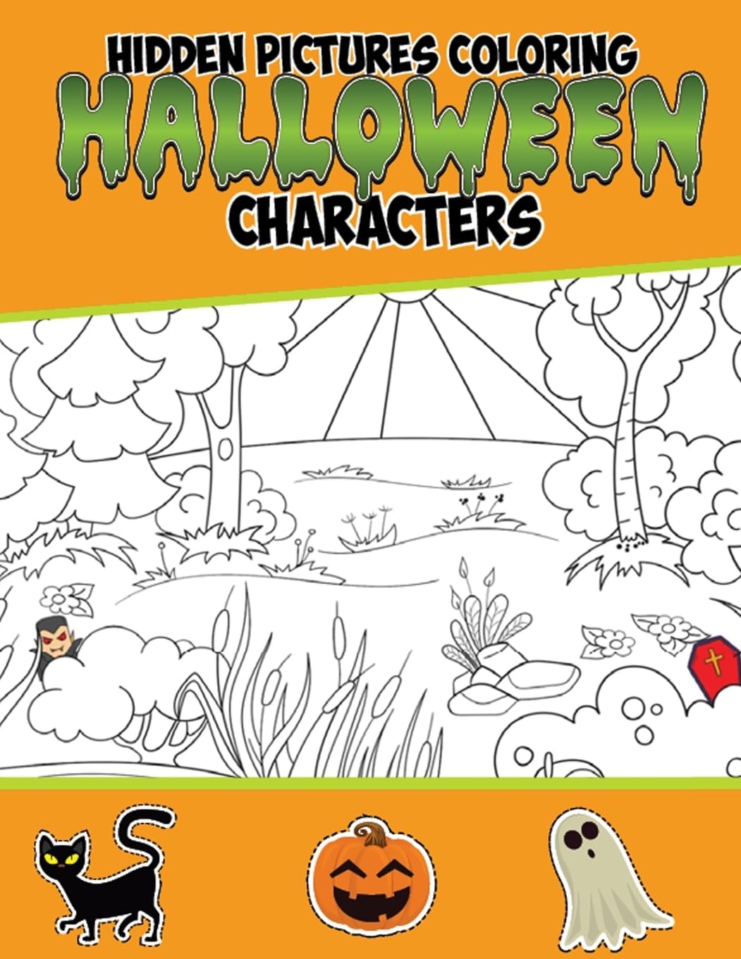 Hidden Pictures Coloring Halloween Characters: Hidden picture books for children Tiptoi & Games