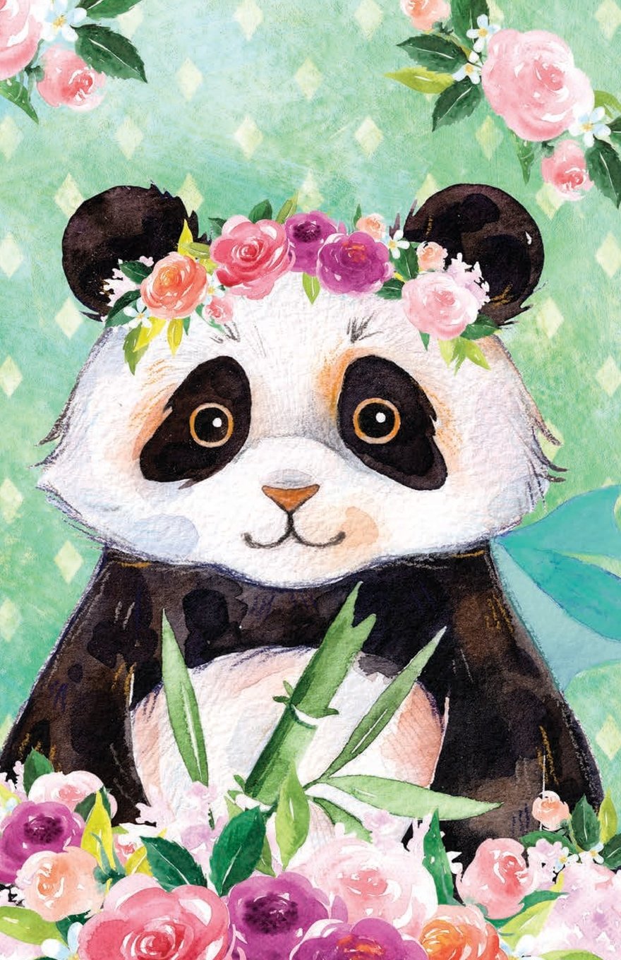 Journal Notebook For Animal Lovers Panda Bear In Flowers: 162 Lined and Numbered Pages With Index Blank Journal For Journaling, Writing, Planning and Doodling. (Journal Notebook Lined, Band 12) Self-help