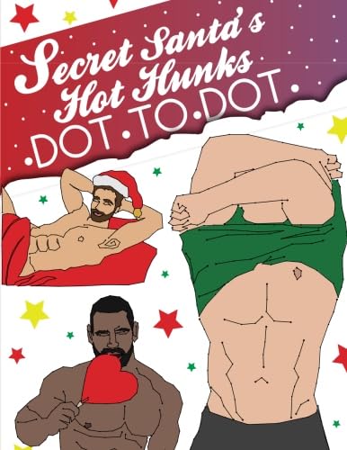 Secret Santa's Hot Hunks Dot To Dot Books