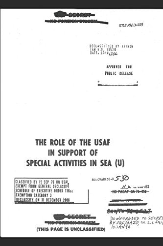 THE ROLE OF THE USAF IN SUPPORT OF SPECIAL ACTIVITIES IN SEA (U) Politics & History