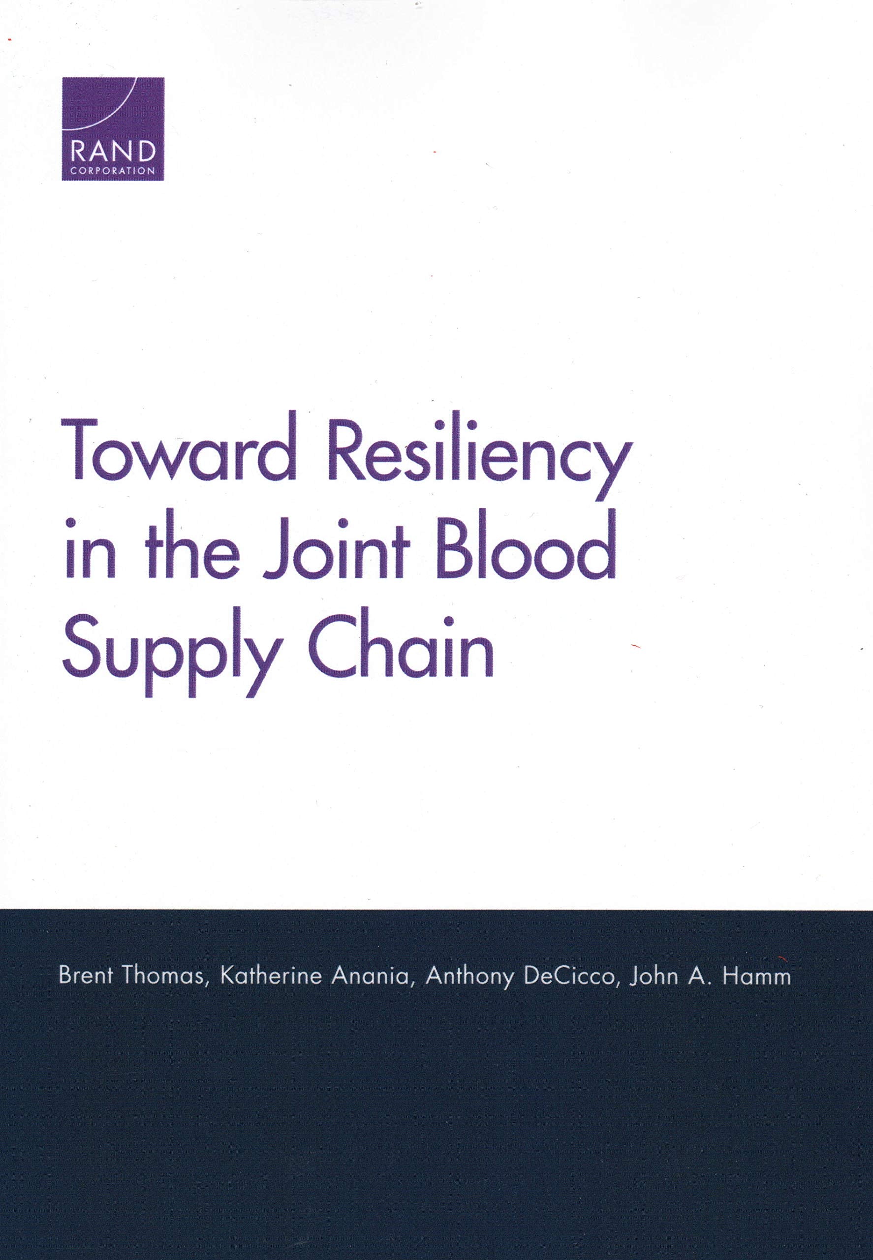 Toward Resiliency in the Joint Blood Supply Chain Medicine