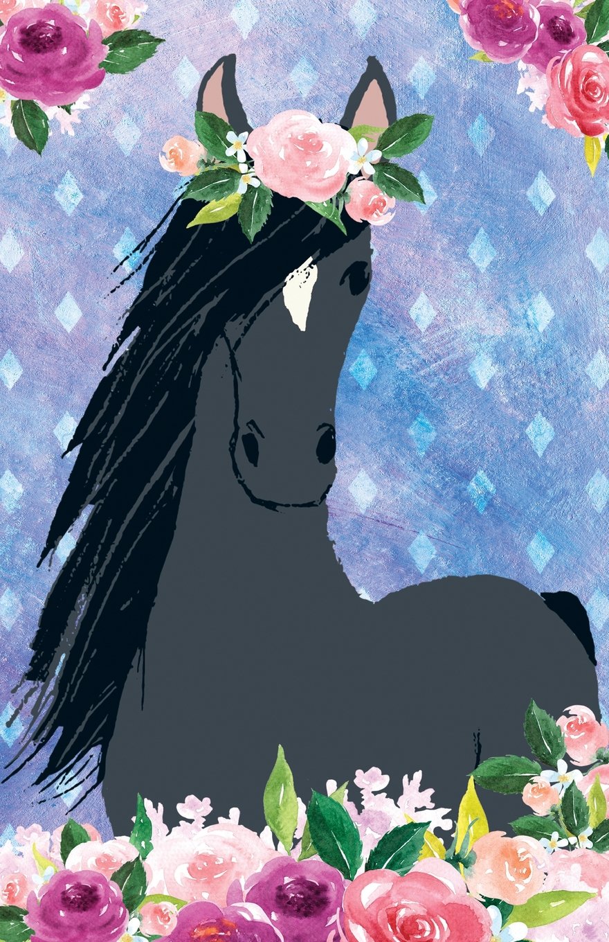 Journal Notebook For Horse Lovers Black Beauty In Flowers: 162 Lined and Numbered Pages With Index Blank Journal For Journaling, Writing, Planning and Doodling. (Journal Notebook Lined, Band 56) Self-help