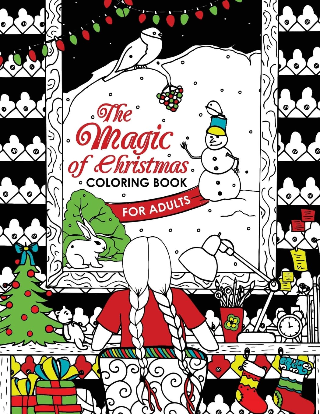 The Magic of Christmas Coloring Book for Adults: Let coloring Santa and Snowman ! Arts & Music