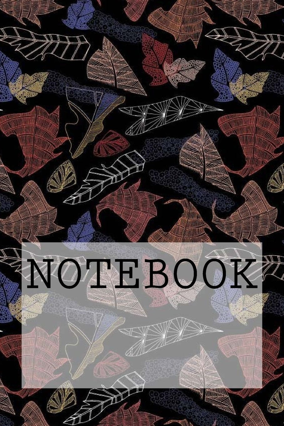 Notebook: Autumn Leaves in Black, Rydal Water, Lake District. Plain (6" x 9"): Plain Paper Notebook (Augmented Reality Colouring Books of Great Britain, Band 1) Mathematics