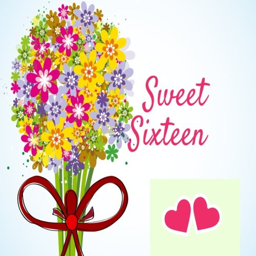 Sweet Sixteen: Square 16th Birthday Guest Message Book, Keepsake, With 100 Formatted Lined & Unlined Pages With Quotes For Family And Friends To Write ... Paperback (Sweet Sixteen Guestbook, Band 2) Health, Nutrition & Fitness