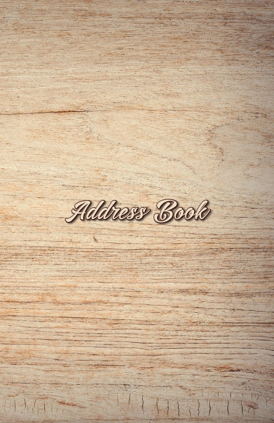 Address Book: Beautiful Classic Wood design 5.5 by 8.5 for Contacts, Addresses, Phone Numbers, Emails, Birthdays, Anniversaries and more Over 300 entries + Important Numbers (Vol. 11) Books