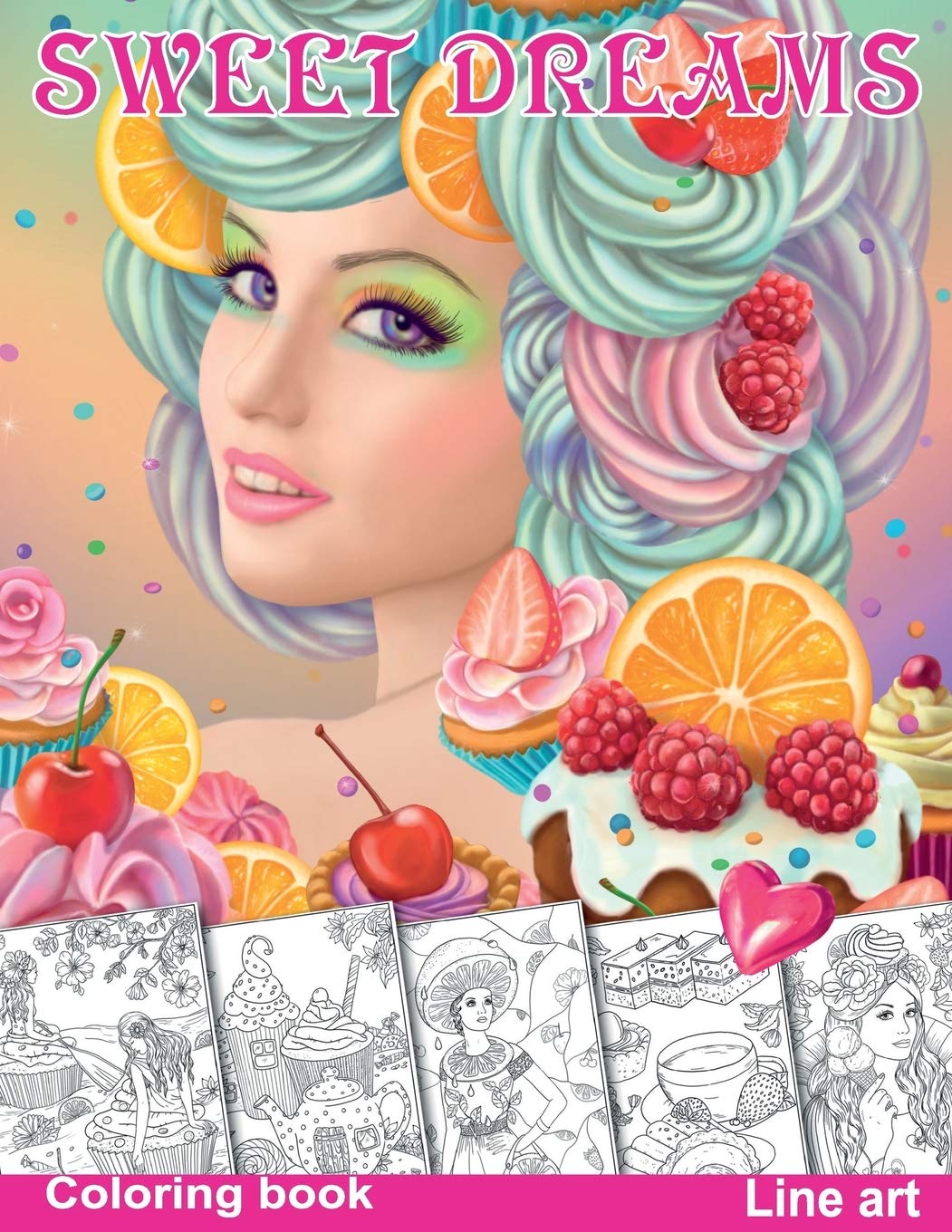 Sweet Dreams. Coloring Book. Line Art: Coloring Book for Adults (Fanasy coloring books, Band 4) Film, Art & Culture