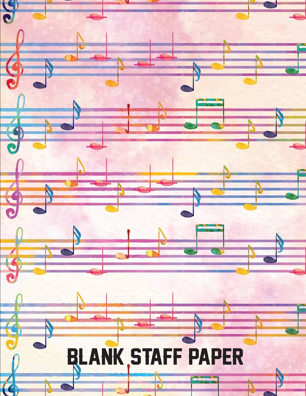 Blank Staff Paper: 12 Stave Staff Paper - (8.5"x11") Large Print - Blank Staff Paper - Blank Sheet Music Book - 108 Pages Vol.7: Blank Sheet Music Arts & Music