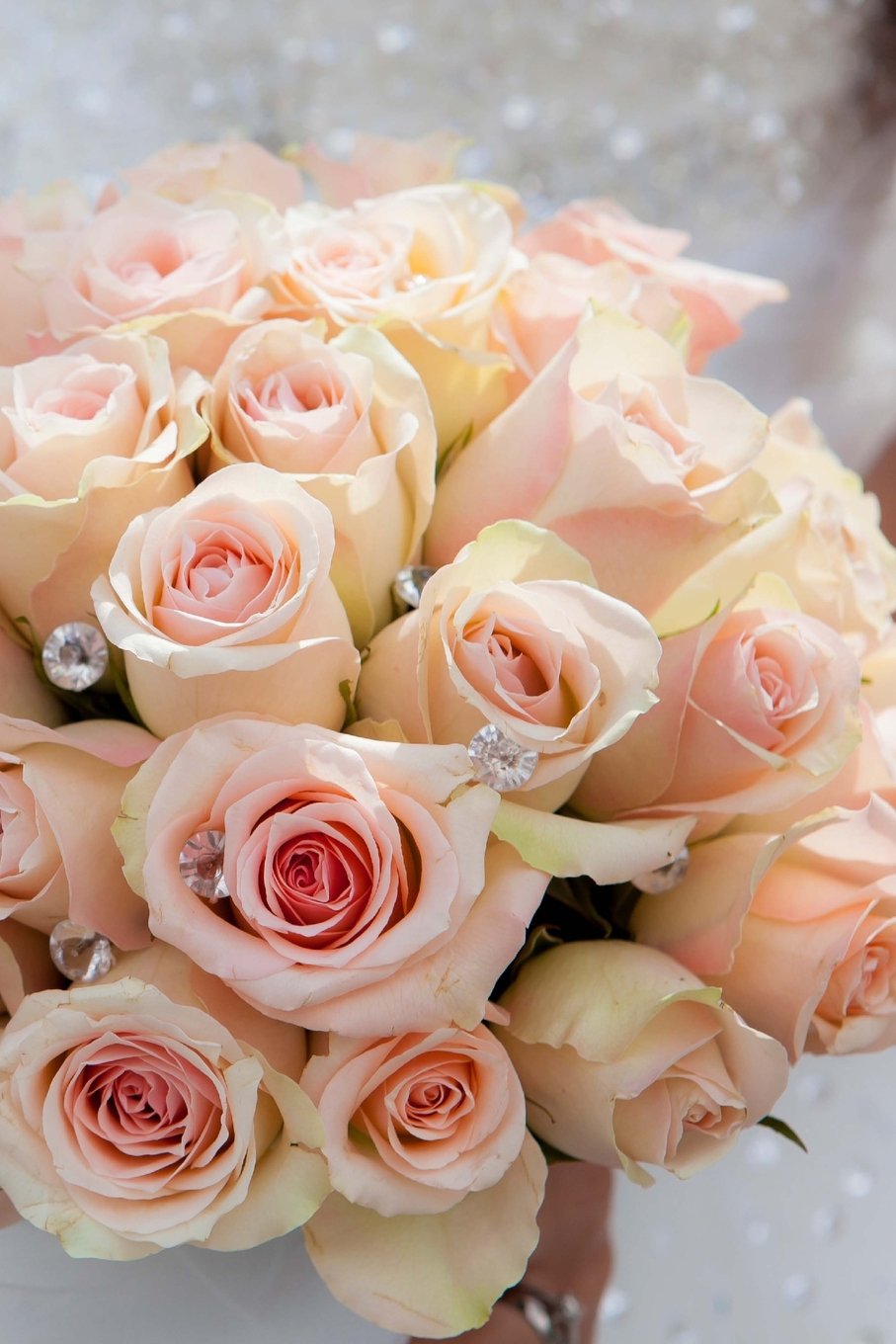 Blush Pink Rose Bridal Bouquet with Diamonds Notebook: 150 page lined 6 x 9 notebook/diary/journal Home & Household