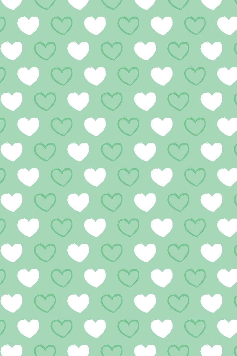 Bullet Journal Notebook Hearts Pattern 3: 112 Page Numbered Graph Style Grid Bullet Journal With Index Pages and Key Pages In Portable 6 x 9 Size (My Favorite Graph Journal, Band 12) Self-help