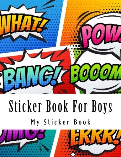 Sticker Book For Boys: BLANK Sticker Book For Kids (Sticker Activity Books) Tiptoi & Games