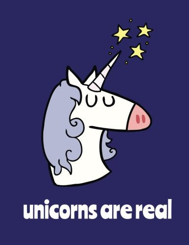 Unicorns Are Real / Bullet Journal: Unicorn Dot Grid Notebook, 100 Pages, Dark Purple (Large, 8.5" x 11") (Creative Notebooks) Lifestyle