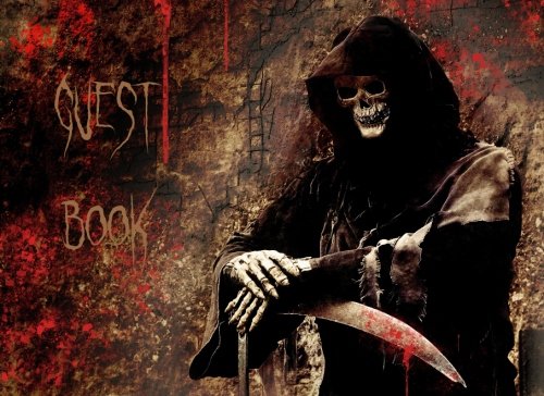 Halloween Guestbook: Scary Themed Halloween Party Guest Sign in Book, Death Theme book
