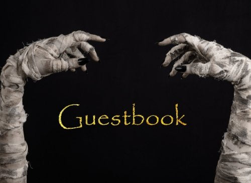 Halloween Guestbook: Scary Themed Halloween Party Guest Sign in Book, Mummy Theme book