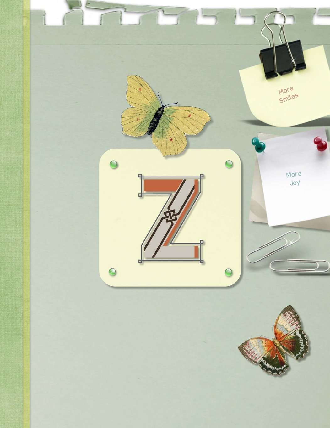 Monogrammed Z Dot Grid Bullet Journal: 8.5" x 11" Soft Matte Cover 150 pages (Letter Z Monogram Bullet Diary) Self-help