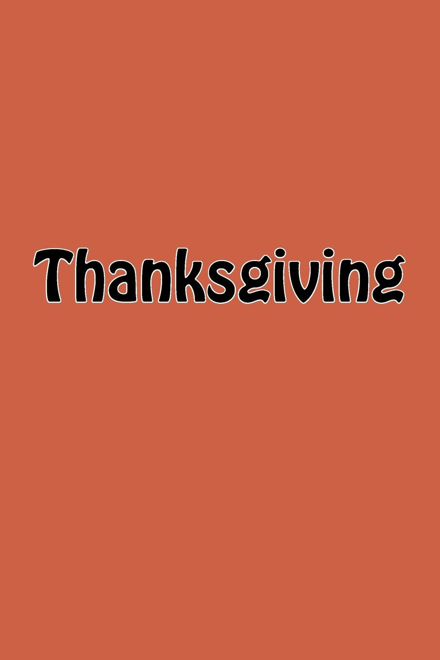 Product Image: Thanksgiving: A 6 x 9 Lined Journal