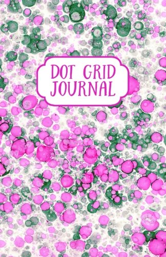 Dot Grid Journal: 5.5 x 8.5 5mm Dotted Notebook Pink Green Bubbles 120 pages, Pretty and Playful Fuchsia Pink and Forest Green Planner for Creative ... for Women and Girls; Pink Reverie Collection book