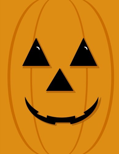 Happy Halloween Jack-O-Lantern Notebook: 8.5x11 Inch Childrens Notebook for Halloween Fun Books