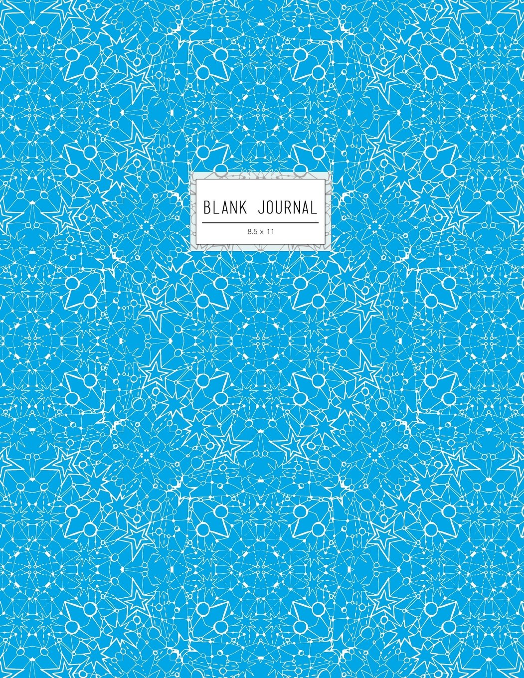 Blank Journal (Diary, Notebook): 8.5 x 11, Celestial Softcover, Blue Sketchbook (Unruled Journal) Books