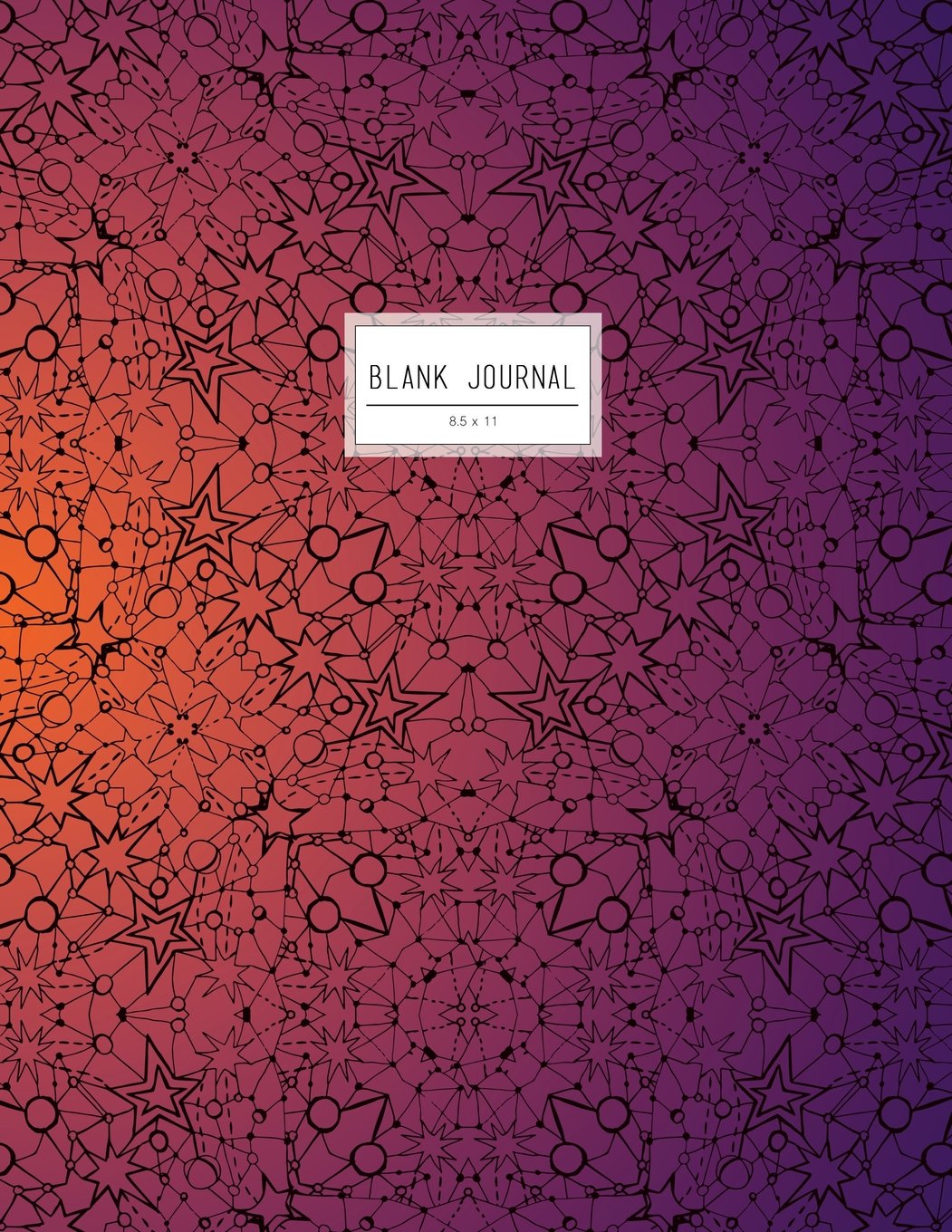 Blank Journal (Diary, Notebook): 8.5 x 11, Celestial Softcover Sketchbook (Unruled Journal) Books