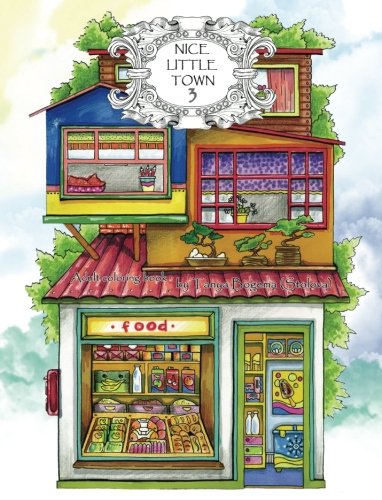 Adult Coloring Book: Nice Little Town Hobbies & Crafts