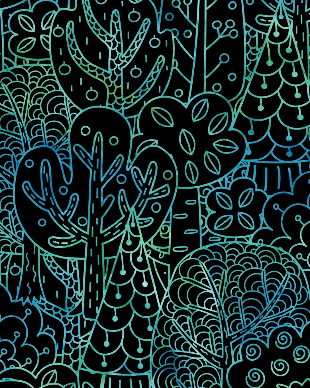 Bullet Journal Notebook Forest Trees Pattern 7: 172 Numbered Pages With 160 Dot Grid Pages, 6 Index Pages and 2 Key Pages in Large 8 x 10 Size For ... Doodling. (Artsy Bullet Journals, Band 62) Self-help