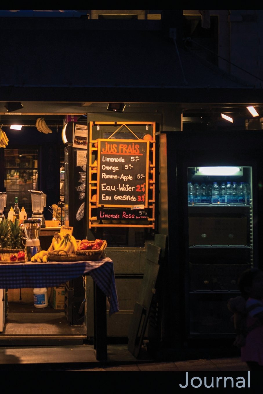Journal: Juice Stand in Old Montreal, on Boul St-Laurent, Cover Photo Blank Lined Journal (Montreal Photo Cover Blank Lined Journal, Band 3) Books