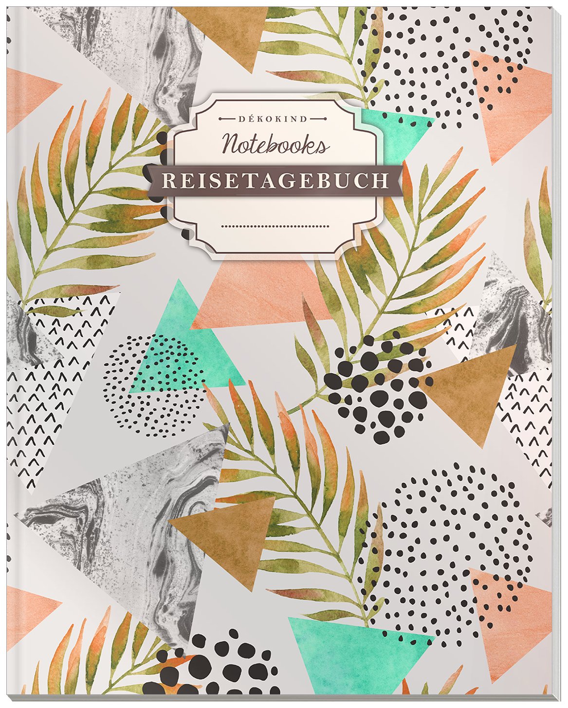 DÉKOKIND Reisenotizbuch zum Selberschreiben | DIN A4, 100+ Seiten, Register, Vintage Softcover | Perfekt als Abschiedsgeschenk | Motiv: Retro-Muster Calendars