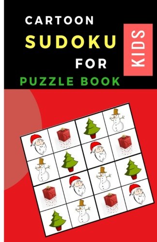 Cartoon Sudoku for Kids: (Color ver.) Sudoku with Chrismas Cartoon Easy Puzzles to learn and Grow Logic Skills (Book Gifts) Leisure & Fun