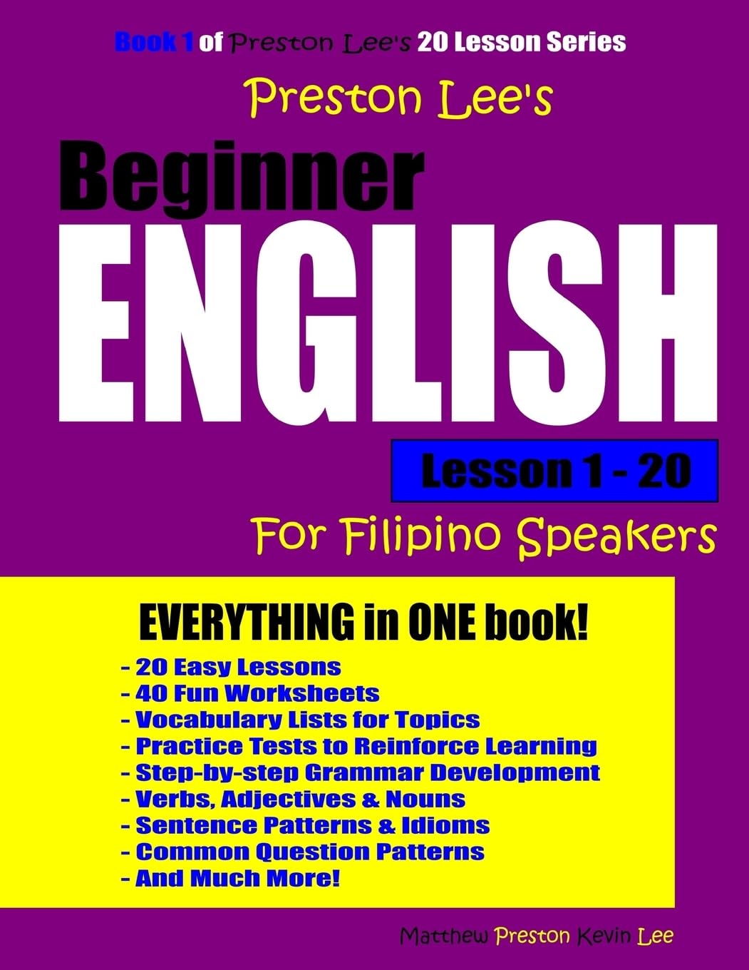 Preston Lee's Beginner English Lesson 1 - 20 For Filipino Speakers (Preston Lee's English For Filipino Speakers) Foreign Languages ​​& Dictionaries