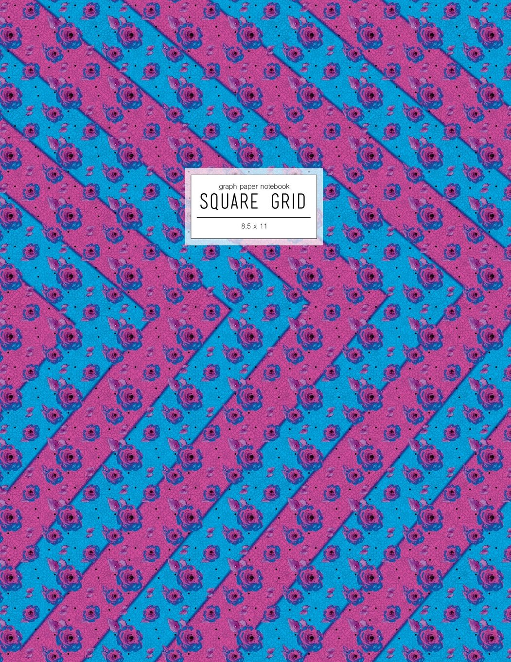 8.5 x 11 Graph Paper Notebook: Squared Journal, Square Grid Paper, Pink And Blue (Quad Ruled Notebook) Books