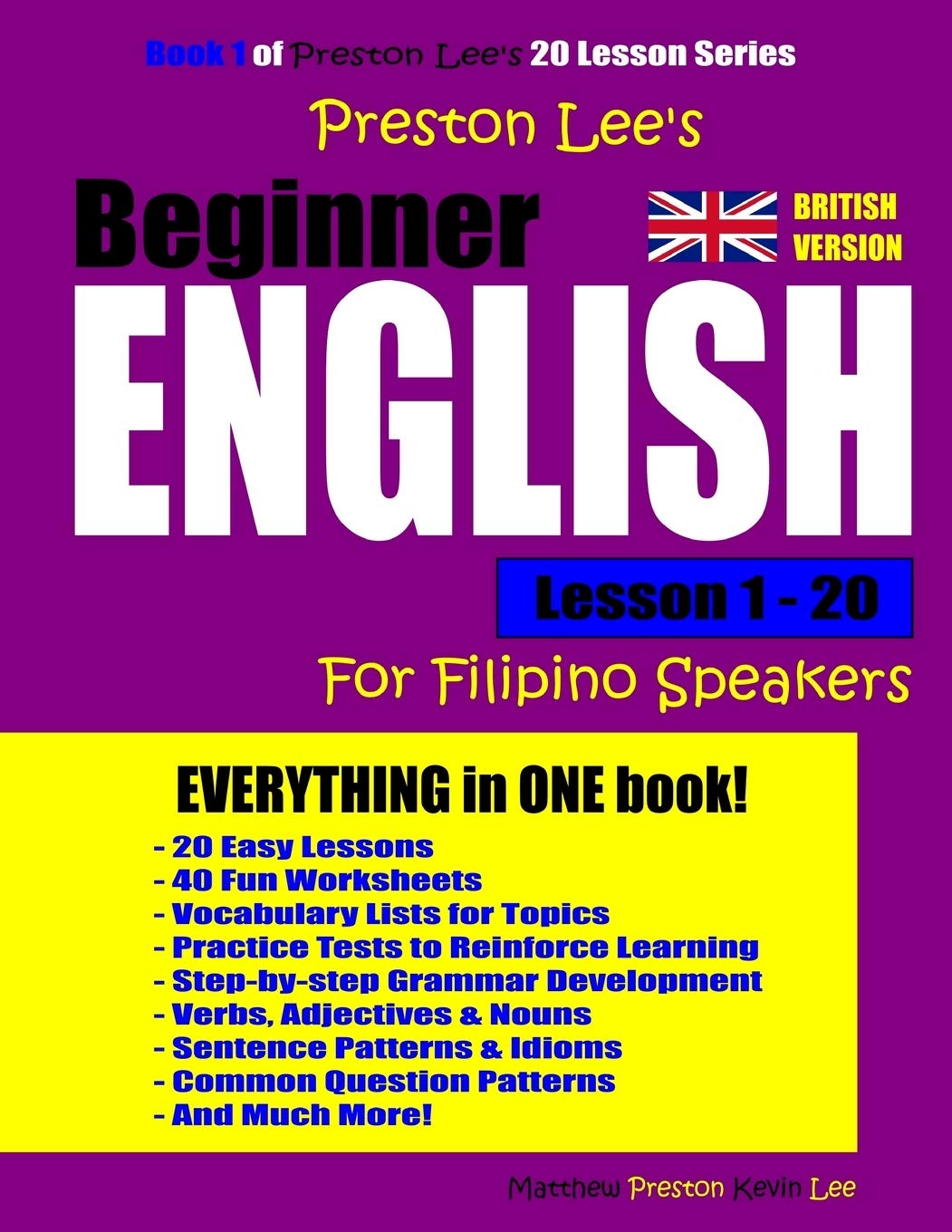 Preston Lee's Beginner English Lesson 1 - 20 For Filipino Speakers (British) (Preston Lee's English For Filipino Speakers (British Version)) Foreign Languages ​​& Dictionaries