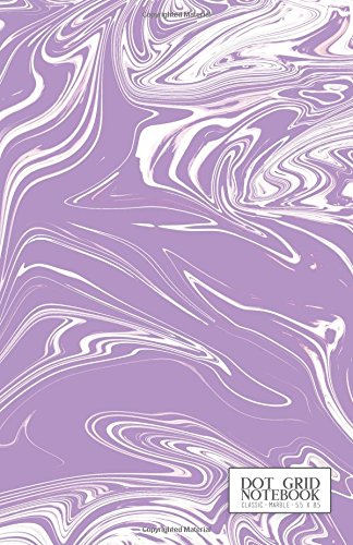 Classic Marble Notebook 5.5 x 8.5, Dot Grid: Lavender Purple Dot Journal To Write In (Marble Journal) Books