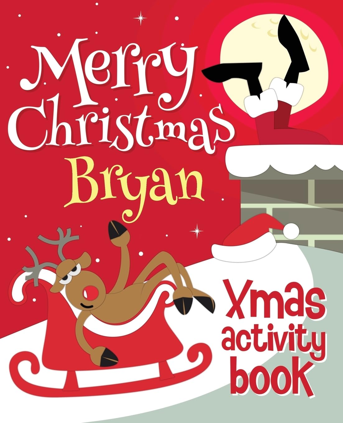 Merry Christmas Bryan - Xmas Activity Book: (Personalized Children's Activity Book) Non-fiction