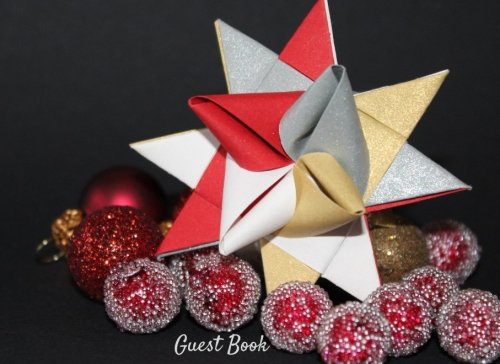 Guest Book: Christmas Holiday Gust Book, Recipe book, Guest Message Book, Photo Album, Activities Keepsake Notebook, Christmas & Gratitude Quotes, ... 8.25x6in Paperback (Christmas Gift, Band 6) Religion & Esotericism