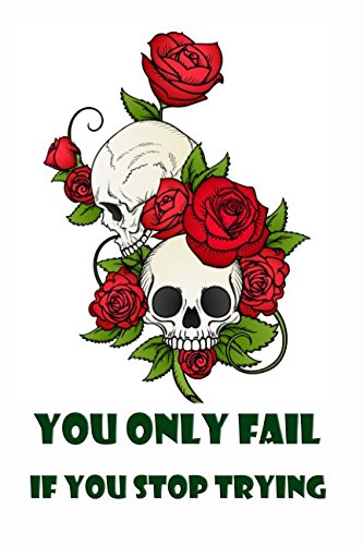 You only fail if you stop trying: Passwords organized logbook journal diary to keep your secret in one place (password book, Band 1) Computer Science