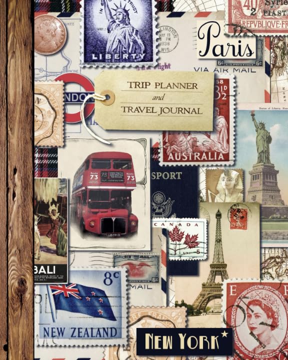 Trip Planner and Travel Journal: Vacation Planner and Diary for 4 Holidays in a large softback notebook (from our Vintage range) (Travel Gifts) Travel Guides